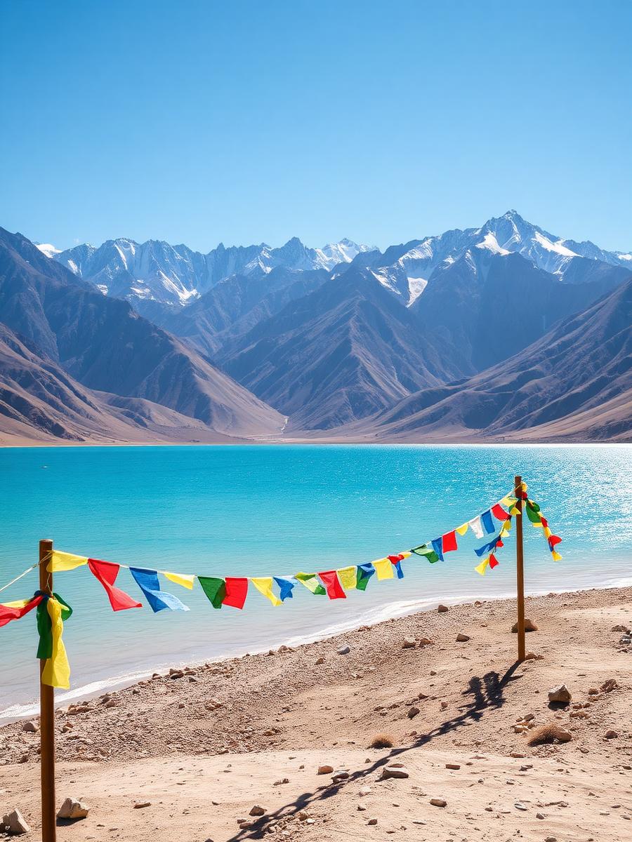 Pangong Tso lake in Ladakh